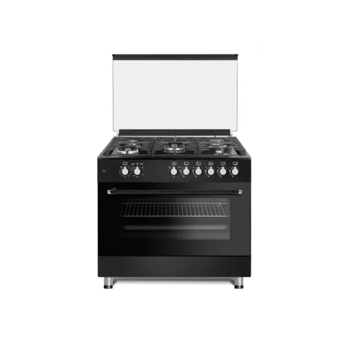 فرن غاز 5 عيون فريجيدير-60×90 سم- أمان كامل-أسود FNGJ90JGZP فرن غاز 5 عيون