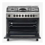 ⁦فرن غاز وكهرباء بومبانى 60*90 سم - 6 شعلات - ستيل Essential90gg42ix⁩ - الصورة ⁦2⁩