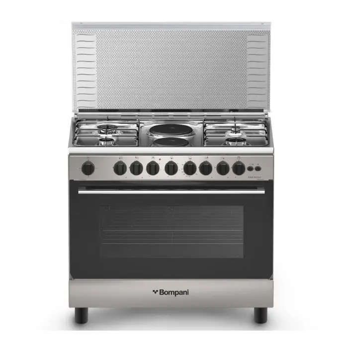 فرن غاز وكهرباء بومبانى 60*90 سم - 6 شعلات - ستيل Essential90gg42ix فرن غاز وكهرباء