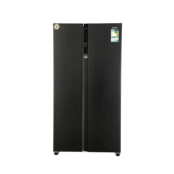 ثلاجة دولاب 15 قدم جنرال سوبريم - انفرتر - أسود GS809SSI ثلاجة دولاب