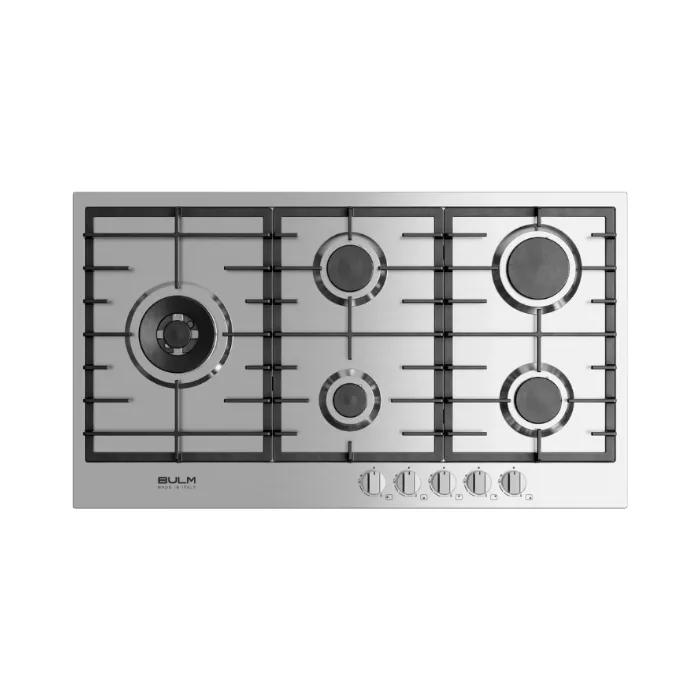 سطح غاز بلت ان بولم 90 سم - 5 عيون - ستيل BULM95-565L سطح غاز بلت ان