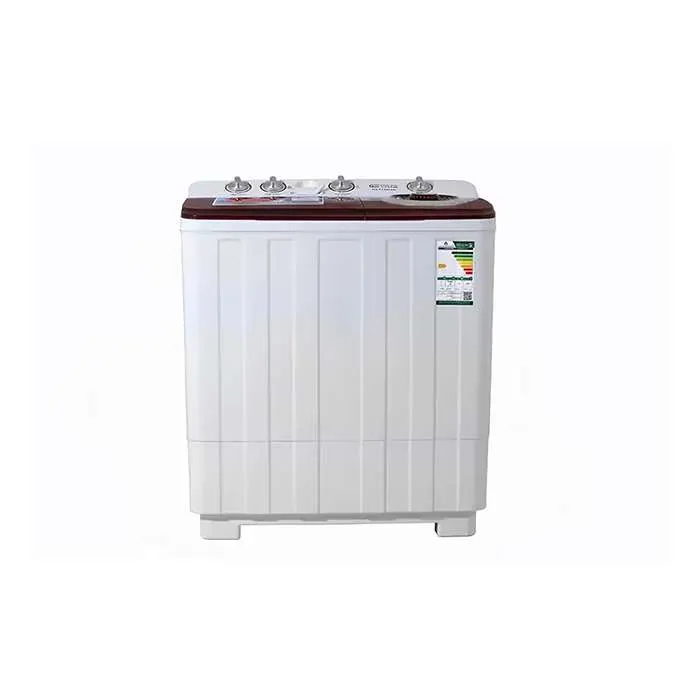 غساله حوضين جنرال سوبريم 10 كيلو - أبيض/ أحمر GSTT100TR غساله حوضين