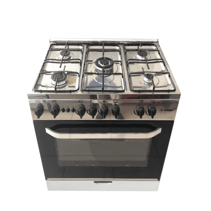 فرن غاز ارنداس 5580 سم 5 شعلات - ستيل EC855SFM فرن غاز ارنداس