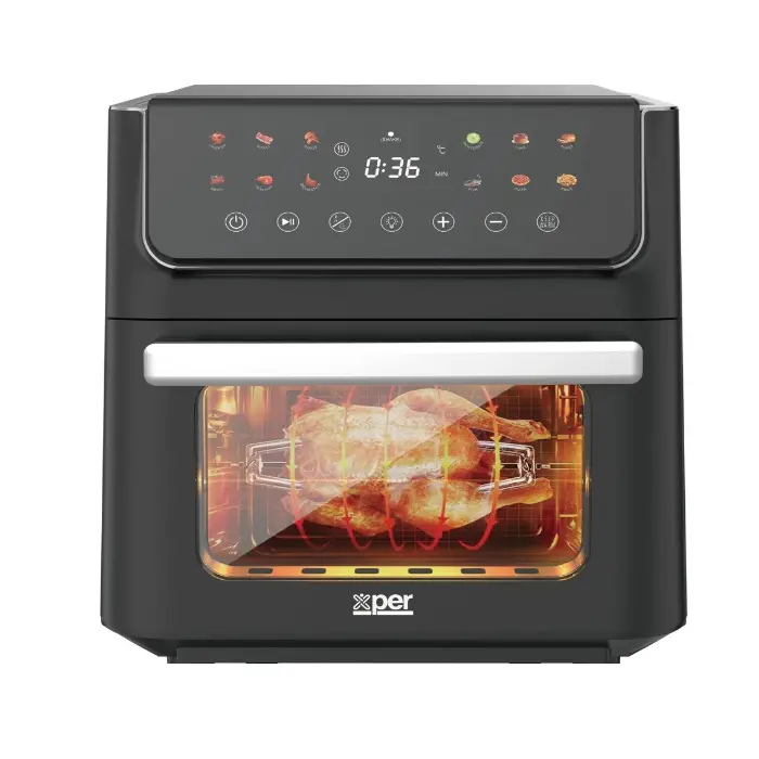 قلاية هوائية و فرن اكسبير 12 لتر ــ 1800 وات ــ أسود XPAO-12S قلاية هوائية