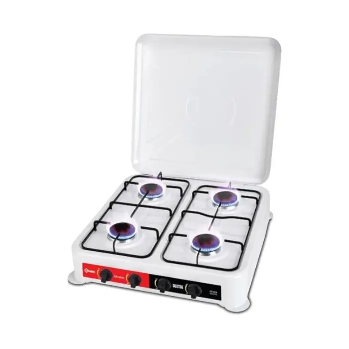 موقد غاز كروني 4 عيون - أبيض KW-4350 موقد غاز