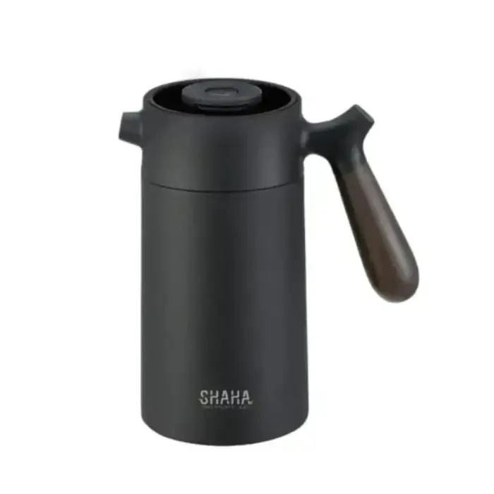 ترمس شاي شاها 1.4 لتر بمقبض خشبي - أسود 311115042 ترمس شاي