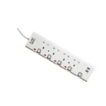 ⁦توصيلة كهربائية كولن 4 مخارج - 5 متر - أبيض 301100008⁩ - الصورة ⁦2⁩