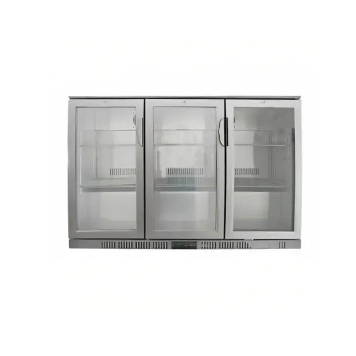 ثلاجة عرض بانكول 3 باب زجاج باك بار - ستيل BB-330T (HS) ثلاجة عرض بانكول