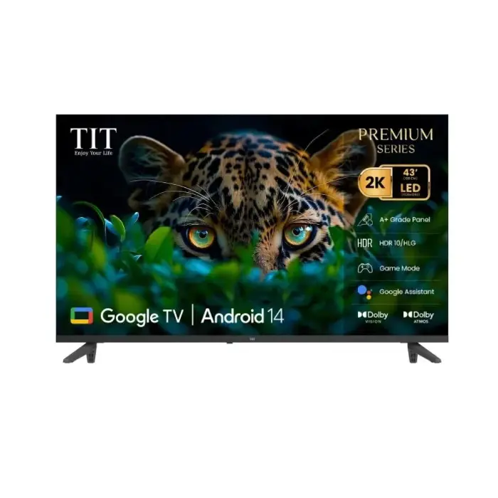 شاشة تي اي تي 43 بوصة 4K UHD اندرويد 14 - سمارت 43G2025 شاشة تي اي تي