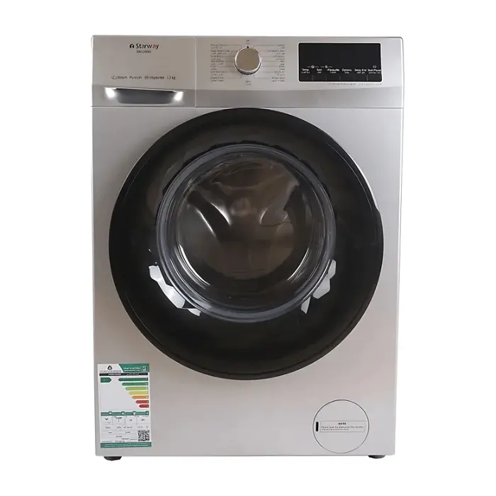 غسالة 12 كيلو ستار واي تعبئة امامية - فضي Sw1200fl غسالة 12 كيلو
