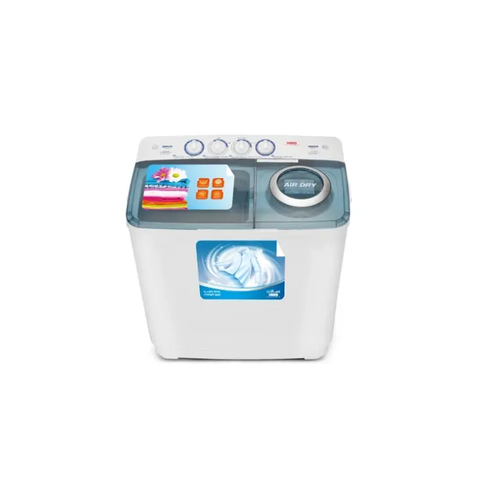 غسالة 8 كيلو هام حوضين - ابيض HWM8000-25N غسالة 8 كيلو