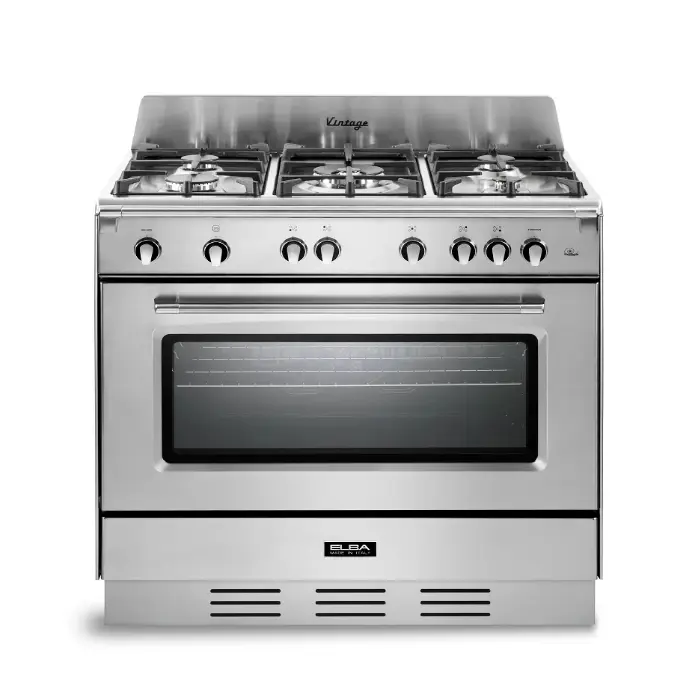 فرن غاز البا 90 سم ــ 5 شعلات ــ ستيل VX965FG فرن غاز