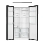 ثلاجة ١٨ قدم دولابي هاير - اسود HRF-650DB