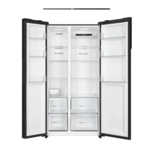 ثلاجة ١٨ قدم دولابي هاير - اسود HRF-650DB